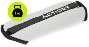 Obciążenia na ręce i nogi 2x1 kg do treningu fitness i cardio, szare UNIWERSALNY 10