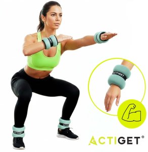 Obciążenia na ręce i nogi 2x1,5 kg do treningu fitness i cardio, miętowe UNIWERSALNY 3