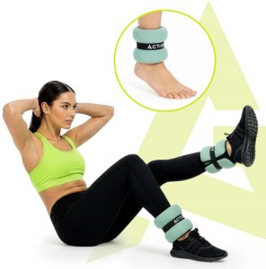 Obciążenia na ręce i nogi 2x1,5 kg do treningu fitness i cardio, miętowe UNIWERSALNY 4