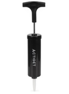 Piłka do pilatesu i rehabilitacji 22 cm z pompką gimnastyczna do ćwiczeń niebieska UNIWERSALNY 6