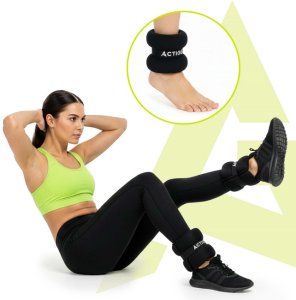 Obciążenia na ręce i nogi 2x3 kg do treningu fitness i cardio, czarne UNIWERSALNY 11