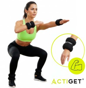 Obciążenia na ręce i nogi 2x3 kg do treningu fitness i cardio, czarne UNIWERSALNY 12