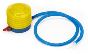 Piłka gimnastyczna fasolka 85 cm z pompką rehabilitacyjna orzeszek do ćwiczeń niebieska UNIWERSALNY 8