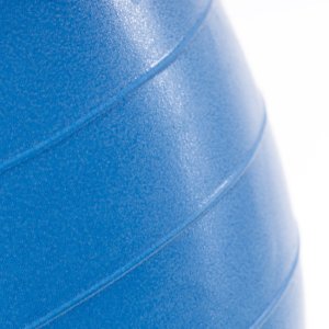 Piłka gimnastyczna fasolka 85 cm z pompką rehabilitacyjna orzeszek do ćwiczeń niebieska UNIWERSALNY 9