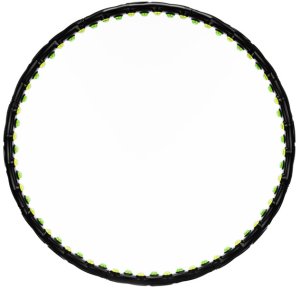 Hula hop z wypustkami masującymi 88 cm obręcz fitness, składana, czarno-zielone UNIWERSALNY 11