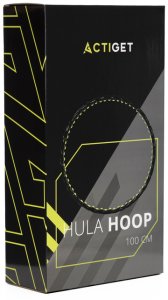 Hula hop z wypustkami masującymi 88 cm obręcz fitness, składana, czarno-zielone UNIWERSALNY 18