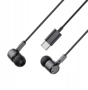 Słuchawki XO XO słuchawki przewodowe EP81 USB-C douszne czarne 3