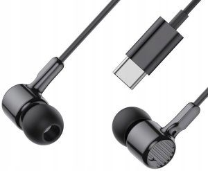 Słuchawki XO XO słuchawki przewodowe EP81 USB-C douszne czarne 5