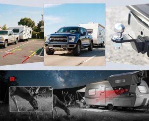 AUTO-VOX SL5 Kamera Cofania słoneczna Magnetyczna Bezprzewodowa Monitor 5'' 2