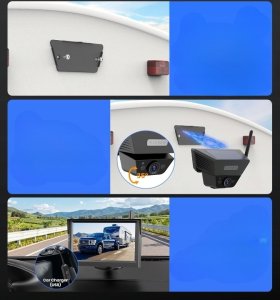 AUTO-VOX SL5 Kamera Cofania słoneczna Magnetyczna Bezprzewodowa Monitor 5'' 3