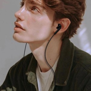 Słuchawki przewodowe dokanałowe mini jack 3.5 mm X3 - czarne Słuchawki przewodowe dokanałowe mini jack 3.5 mm X3 - czarne 2