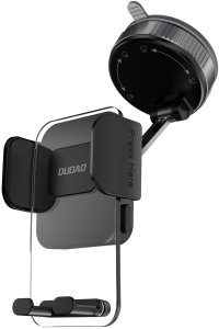 Uchwyt samochodowy do smartfona z przyssawką na deskę rozdzielczą - czarny Uchwyt samochodowy do smartfona z przyssawką na deskę rozdzielczą - czarny 3