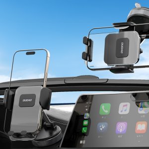 Uchwyt samochodowy do smartfona z przyssawką na deskę rozdzielczą - czarny Uchwyt samochodowy do smartfona z przyssawką na deskę rozdzielczą - czarny 7