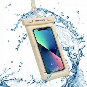 Enero Camp WODOODPORNE ETUI POKROWIEC NA TELEFON 12X22CM TPU ENERO CAMP KREMOWE 5