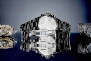 Zegarek Męski Giewont Chronograph Sapphire Czarny GW3520-B1 6