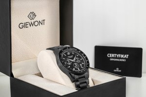 Zegarek Męski Giewont Chronograph Sapphire Czarny GW3520-B1 7