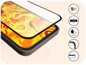 Hello Case 3-PAK Szkło Hartowane Do Oppo A6 Pro 5G CPH2781 (Pełne, 5D, Szybka, 9H) 9