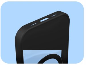 Hello Case Etui Do Magsafe Do Apple iPhone 17 (Fusion, Czarne, Clear, Podstawka, Case) 5
