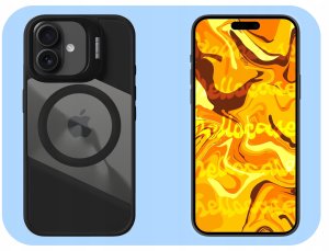 Hello Case Etui Do Magsafe Do Apple iPhone 17 (Fusion, Czarne, Clear, Podstawka, Case) 6