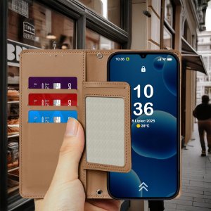 krainaGSM ETUI z klapką do Xiaomi Redmi 15C Zamykane Magnetyczne + SZKŁO 9H 6