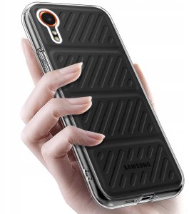 Etui bezbarwne do Samsung Galaxy Xcover 7 WZMACNIANE CLEAR CASE 2MM + Szkło 4