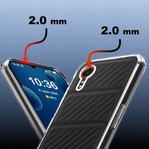 Etui bezbarwne do Samsung Galaxy Xcover 7 WZMACNIANE CLEAR CASE 2MM + Szkło 5
