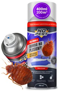 NO PEST Bomba Fogger Środek Oprysk Preparat na Pluskwy Domowe Karaluchy Pająki Rybiki Pchły Zamgławiacz Owadobójczy 400ml (3 szt) 10