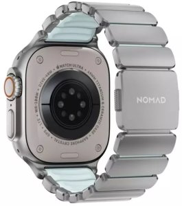 Nomad Stratos Band Titanium Icy Blue Glow FKM AW 45/46/49mm 2