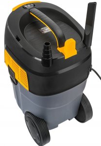 ODKURZACZ PRZEMYSŁOWY BEZWORKOWY 1600W GNIAZDO ZBIORNIK 30L DO WARSZTATU 12