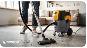 ODKURZACZ PRZEMYSŁOWY BEZWORKOWY 1600W GNIAZDO ZBIORNIK 30L DO WARSZTATU 9