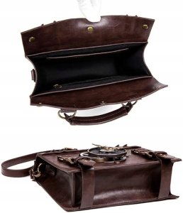 VINTAGE STEAMPUNK CROSSBODY PLECAK TORBA RETRO TECZKA GOTYCKA NA LAPTOP 3