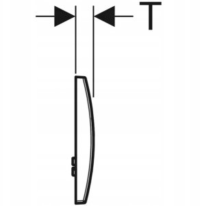 115.127.14.1 / GEBERIT / DELTA20 / PRZYCISK URUCHAMIAJĄCY OKRĄGŁY , CZARNY MAT / 3