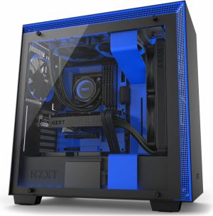 Obudowa Nzxt H700i matowa czarna niebieska (CA-H700W-BL) 4