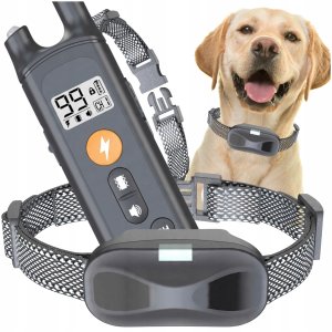 Elektryczna Obroża Dla Psa Treningowa Bezpieczna ZAM 800m LED Wodoodporna 14