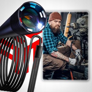 KAMERA INSPEKCYJNA DO TELEFONU ENDOSKOPOWA 3M JAKOŚĆ FULL HD WODOODPORNA 16