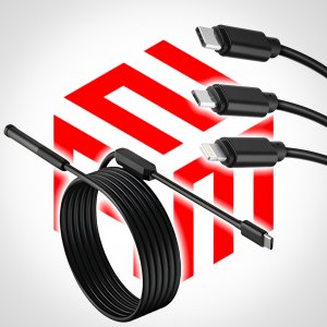 KAMERA INSPEKCYJNA DO TELEFONU ENDOSKOPOWA 3M JAKOŚĆ FULL HD WODOODPORNA 10