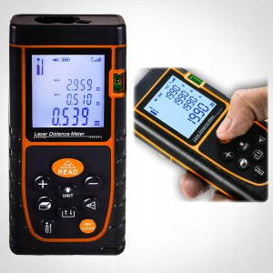 DALMIERZ LASEROWY MIERNIK ODLEGŁOŚCI KĄTOMIERZ POZIOMICA IP54 40M 12