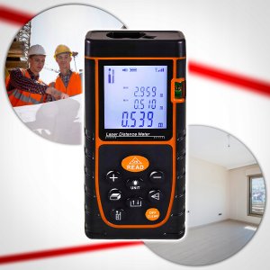 DALMIERZ LASEROWY MIERNIK ODLEGŁOŚCI KĄTOMIERZ POZIOMICA IP54 40M 3