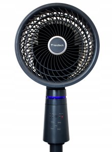 Wentylator Wiatrak Kolumnowy Stojący Oscylacyjny 360 3D VF-720 Cichy Czarny 3