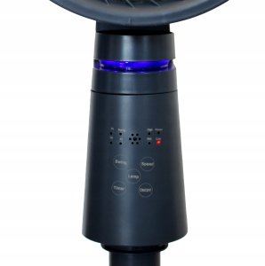 Wentylator Wiatrak Kolumnowy Stojący Oscylacyjny 360 3D VF-720 Cichy Czarny 5