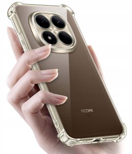 krainaGSM Etui PANCERNE do Xiaomi Redmi Note 15 Pro+ 5G ANTI-SHOCK CLEAR CASE 5