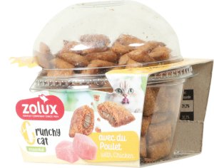 Happy Cat ZOLUX Ciasteczka dla kotów CRUNCHY CAT z kurczakiem 80g 93