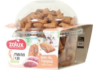ZOLUX Ciasteczka dla kotów CRUNCHY CAT z kaczką 80g 44