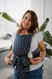 Nosidełko Kavka Handy Pro: Ink Braid (No cotton) Regulowane 7