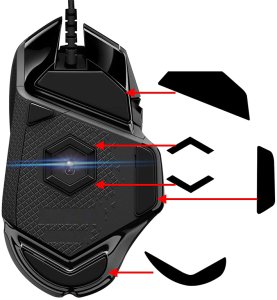 ŚLIZGACZE ŚLIZGI STOPKI TEFLON DO LOGITECH G502 HERO PROTEUS CORE SPECTRUM 2