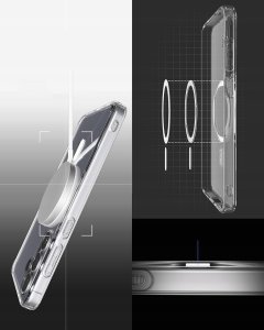 SPIGEN futerał ULTRA HYBRID MAG kompatybilny z MagSafe do S26 clear / white 4