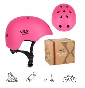 Nils Extreme MT301 KASK RÓŻOWY S(52-56CM) NILS EXTREME 3