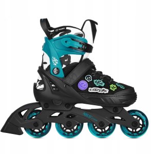 NA2053A ŁYŻWOROLKI VIBE TURKUSOWE ROZM. XS(29-32) NILS EXTREME 4