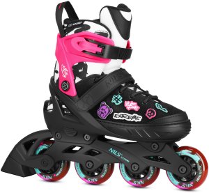 NA2053A ŁYŻWOROLKI VIBE RÓŻOWE ROZM. XS(29-32) NILS EXTREME 3