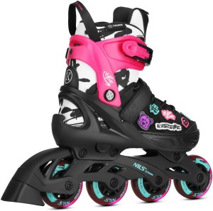 NA2053A ŁYŻWOROLKI VIBE RÓŻOWE ROZM. XS(29-32) NILS EXTREME 6